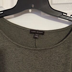 Lane Bryant Women's Green Crew Neck dress